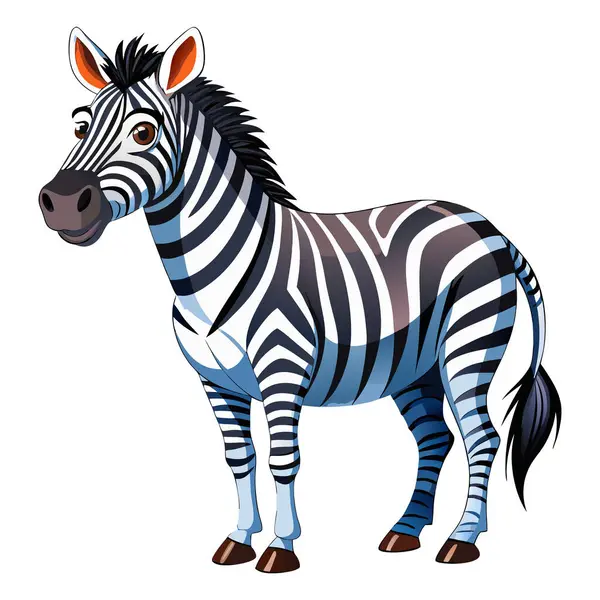 Zebra maskotu vektör tasarımı