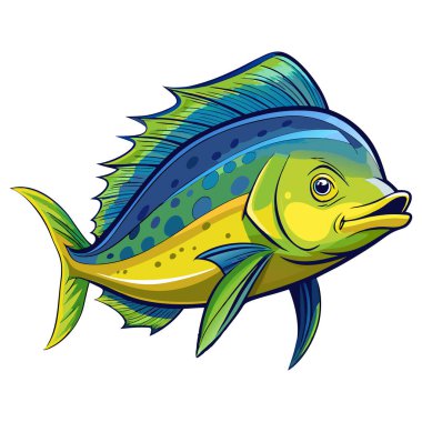 Barakuda maskot vektör etiketi tasarımı