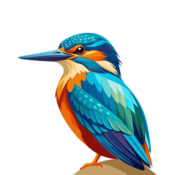 Kingfisher maskot etiketi tasarımı