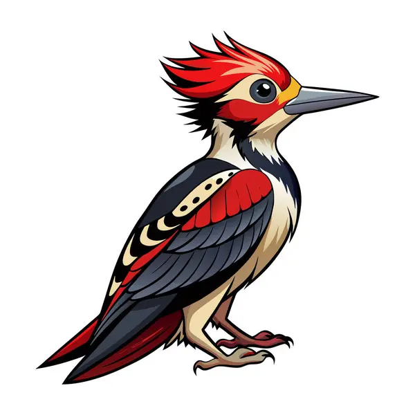 Ağaçkakan maskotu vektör tasarımı
