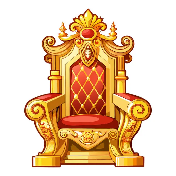 Yaldızlı taht sandalyesi 3D ahşap mobilya tasarımı