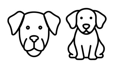 Köpek simgesi çizimi