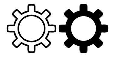 Silüet simge satırı sanatı ayarlanıyor