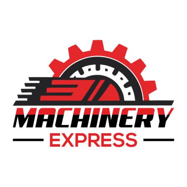 Machinery express simple-minimalist logo design clipart