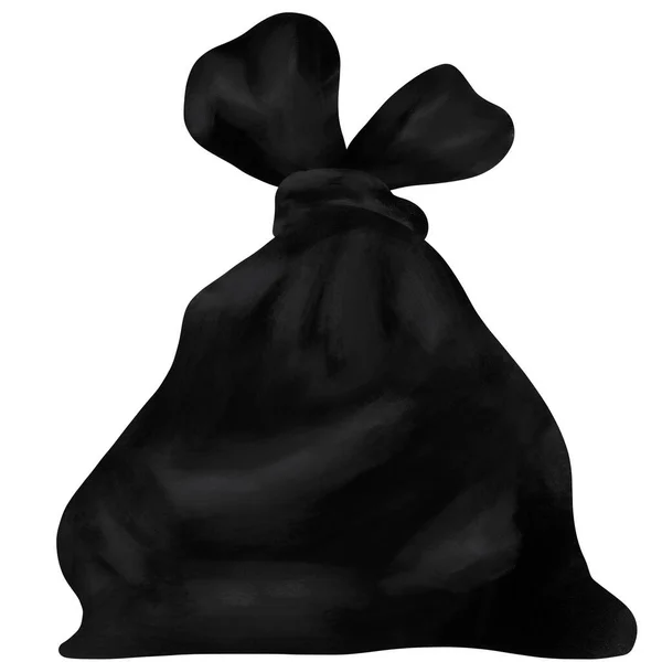 Μαύρες Σακούλες Σκουπιδιών Για Σκουπίδια — Φωτογραφία Αρχείου