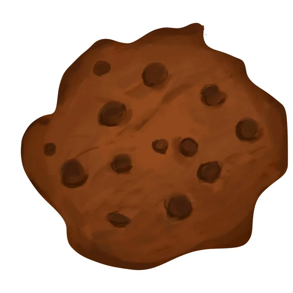 Chocolate Chip Cookies Aus Dem Ofen Hat Eine Knusprige Konsistenz — Stockfoto
