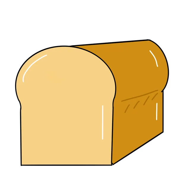 Bröd Vitt Bröd Kan Användas För Att Göra Smörgåsar Eller — Stockfoto