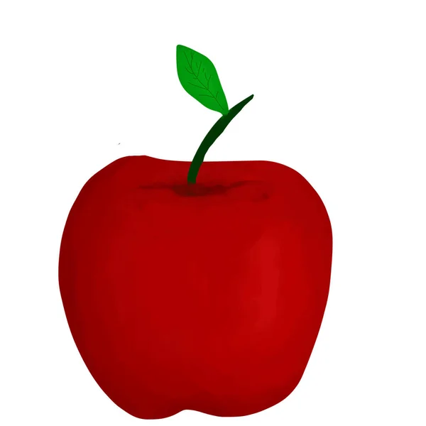 Rode Appel Een Verscheidenheid Aan Nuttige Vruchten — Stockfoto