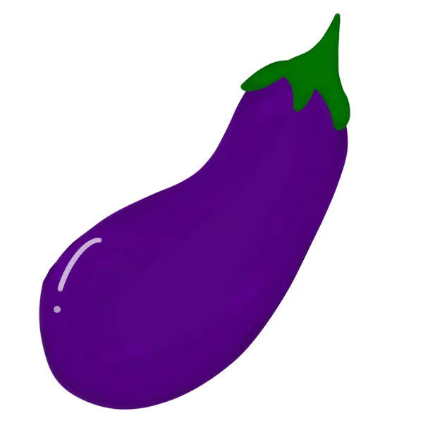 Eggplant Vegetable Has Purple Color White Meat Most Them Used — Stock Photo, Image