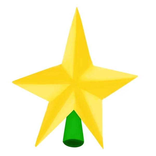 美しい装飾のためのクリスマスツリーの星 — ストック写真