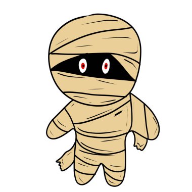 Annem Cadılar Bayramı 'nda beyaz bir arka plana yerleştirilmişti.