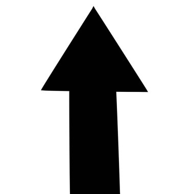 Arabaların düz gitmesi için siyah ok.