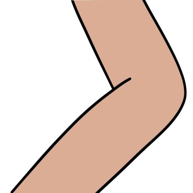 Kollar beyaz arkaplanda dinleniyor