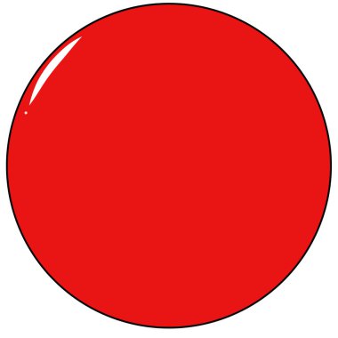 Beyaz arkaplana yerleştirilen daire şekli.