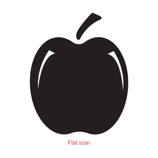 Значок Яблука Векторний Кращий Плоский Значок — стоковий вектор