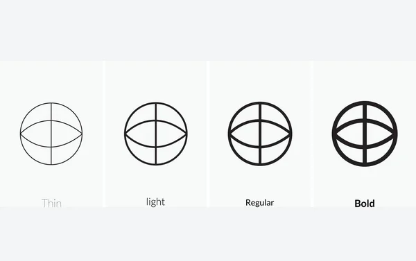 Ikonen Basketplanen Tunn Ljus Regelbunden Och Fet Stil Design Isolerad — Stock vektor