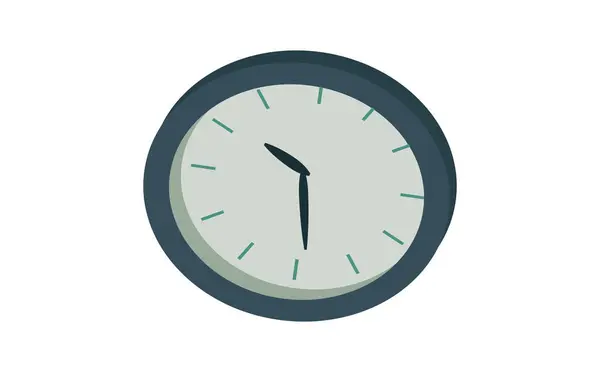 Uhr Symbol Trendigen Flachen Stil Isoliert Auf Hintergrund — Stockvektor