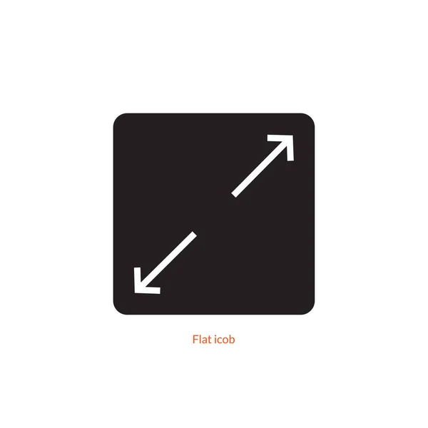 Vollbild Flachbild Symbol Vektor Illustration Auf Grauem Hintergrund — Stockvektor