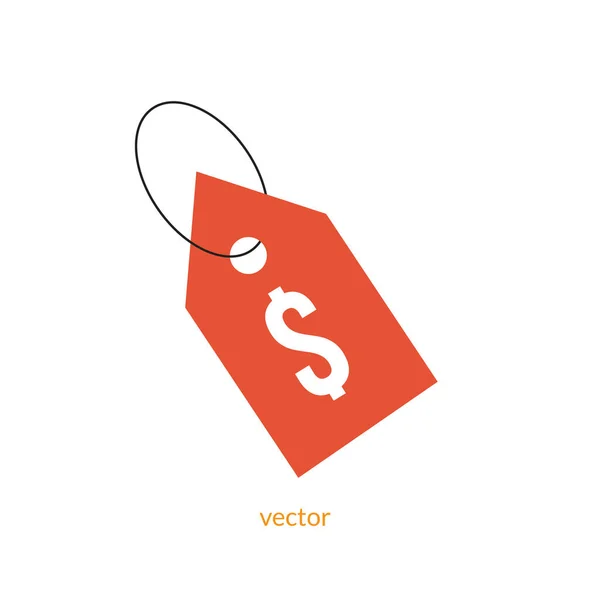 Price Tag Icon Vector Illustration Logo Template Many Purpose Isolated — Stockvektor