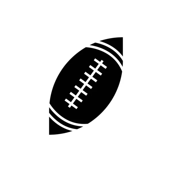Rugby Ball Icon Trendy Flat Style Isolated Grey Background — Stock Vector