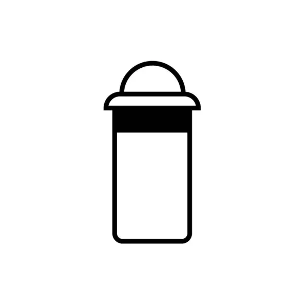 Salt Shaker Icon Flat Style Background — Stock Vector