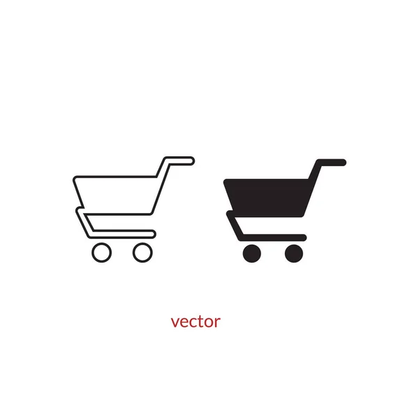 Shopping Chart Meilleure Icône Plate — Image vectorielle