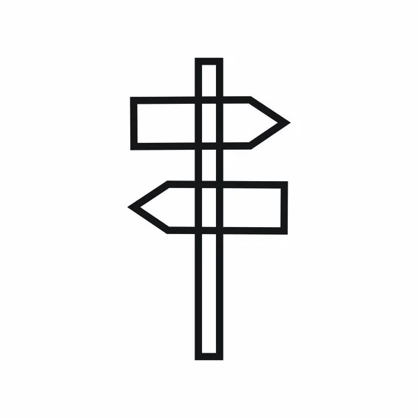Umriss Richtung Symbol Illustration Isoliert Vektor Zeichen Symbol — Stockvektor