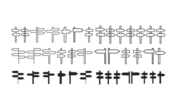 Набор Значков Знака Контур Векторного Знака Пиктограмма Линейного Стиля Изолированная — стоковый вектор