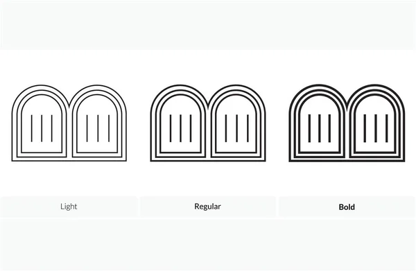 Icono Tabletas Diseño Estilo Ligero Regular Audaz Aislado Sobre Fondo — Vector de stock