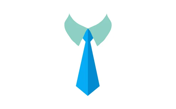 Modèle Vectoriel Icône Cravate Simple Design Plat — Image vectorielle