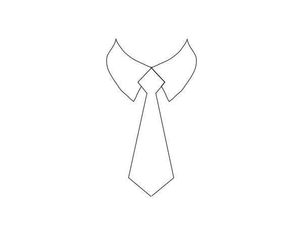 Krawatte Icon Trendigen Flachen Stil Isoliert Auf Grauem Hintergrund — Stockvektor