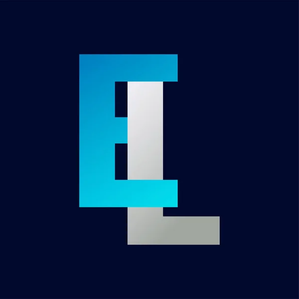 Harfi Logo Şablonu Çizim Tasarımı — Stok Vektör