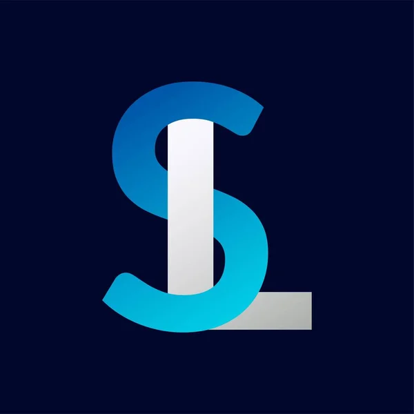 Soyut Harf Logo Tasarım Şablonu Vektör Logosu Llüstrasyonu — Stok Vektör