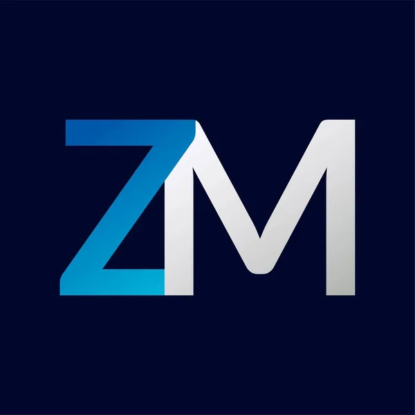 Zm字母标志模板图解设计 — 图库矢量图片