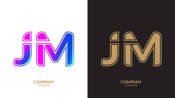 Carta Logotipo Ícone Design Elementos Modelo — Vetor de Stock