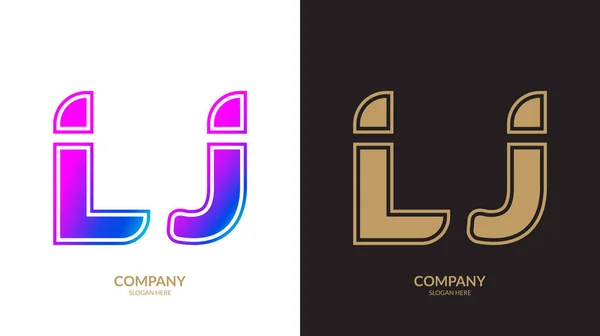 Carta Logotipo Modelo Ilustração Design — Vetor de Stock