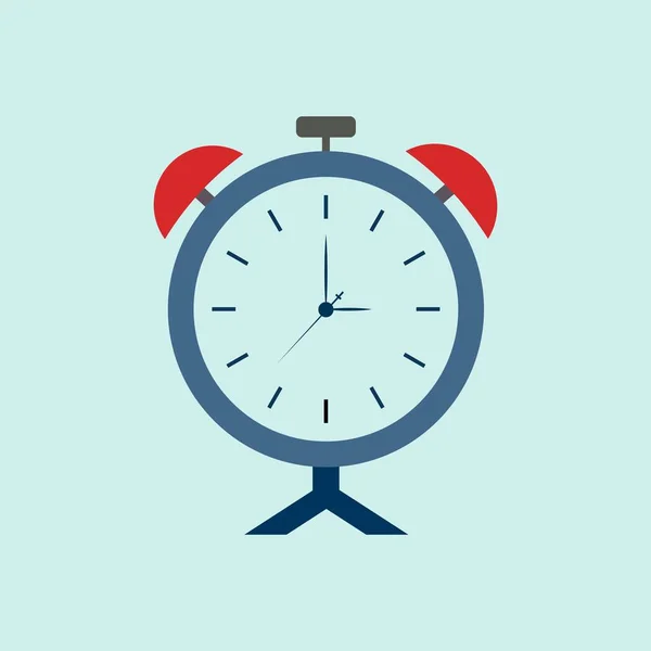 Icono Reloj Despertador Diseño Plano Moda — Archivo Imágenes Vectoriales