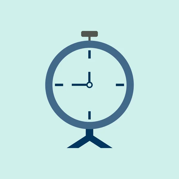 Icono Reloj Despertador Diseño Plano Moda — Archivo Imágenes Vectoriales