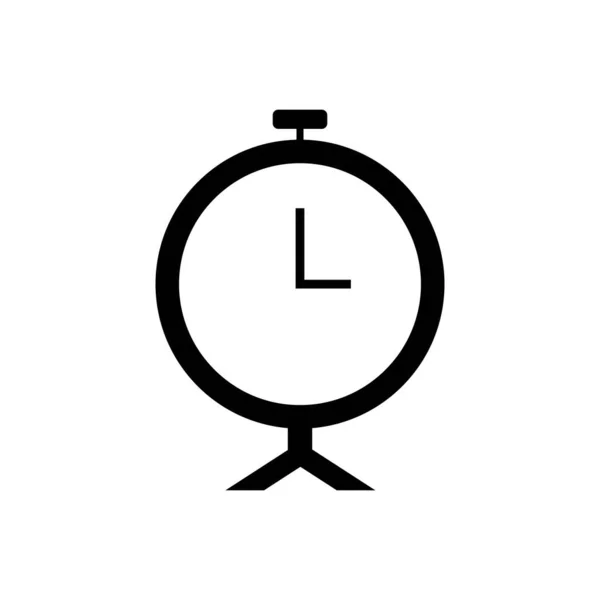 Flat Alarm Clock Icon Symbol Vector Illustration — Stock Vector