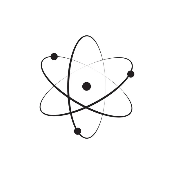 Atom Icon Trendy Flat Design — Stock Vector