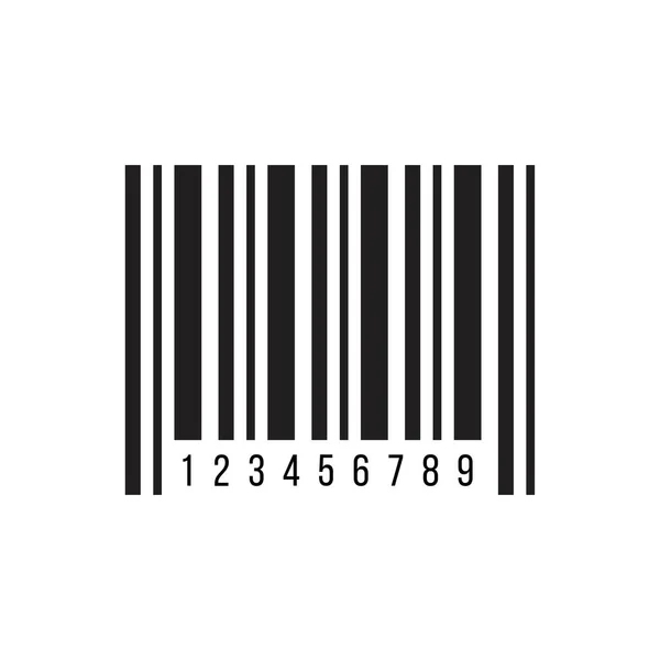 Vlakke Barcode Pictogram Symbool Vector Illustratie — Stockvector