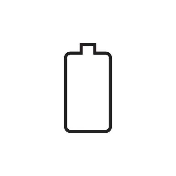 Battery Icon Trendy Flat Design — Stock Vector