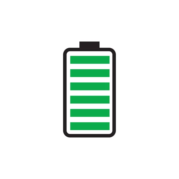 Flat Battery Icon Symbol Vector Illustration — Stock Vector