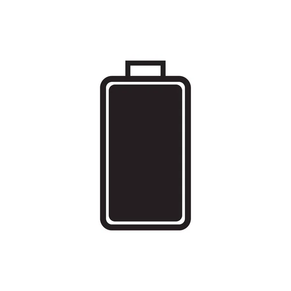 Vecteur Icône Batterie Plate Illustration — Image vectorielle