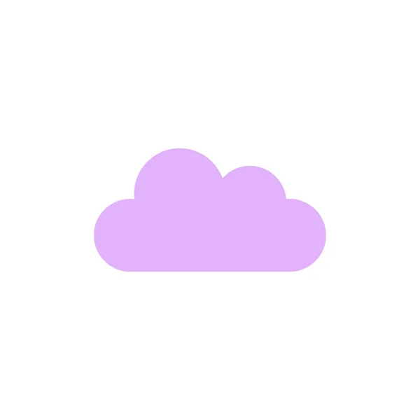 Σύννεφο Εικονίδιο Στη Μοντέρνα Επίπεδη Σχεδίαση — Διανυσματικό Αρχείο