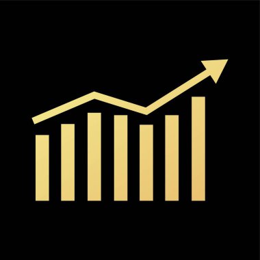 Grafik grafik simgesi düz vektör çizimi.