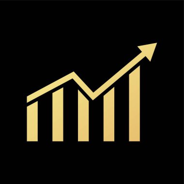 Grafik grafik simgesi düz vektör çizimi.