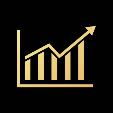 Grafik grafik simgesi düz vektör çizimi.