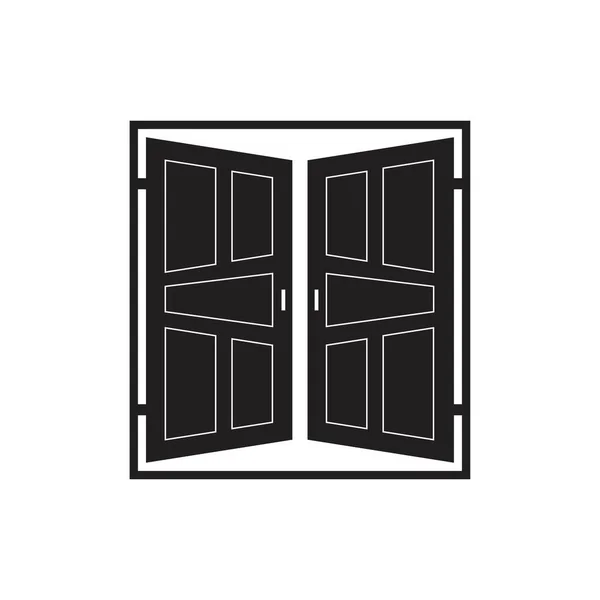 Dörren Ikonen Platt Vektorillustration — Stock vektor
