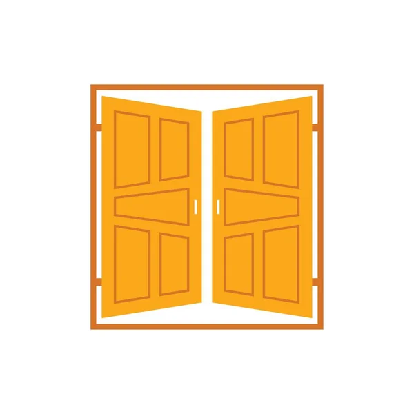 Dörren Ikonen Platt Vektorillustration — Stock vektor